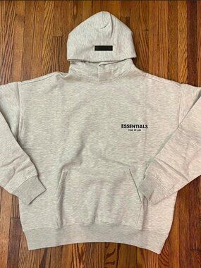 "Fear of God Essentials Hoodie Light Oatmeal" XS-XL